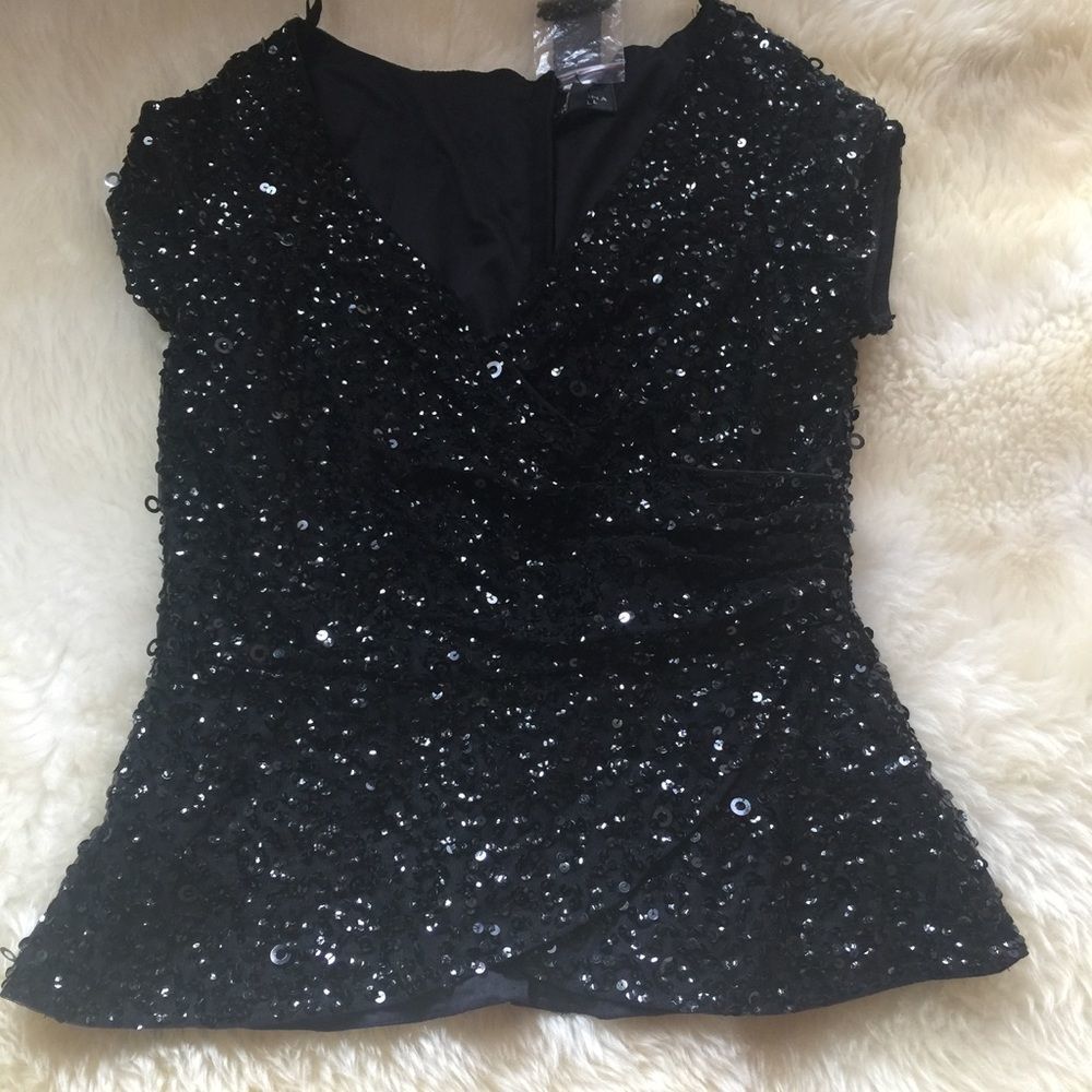 Adrianna Papell sequin top
